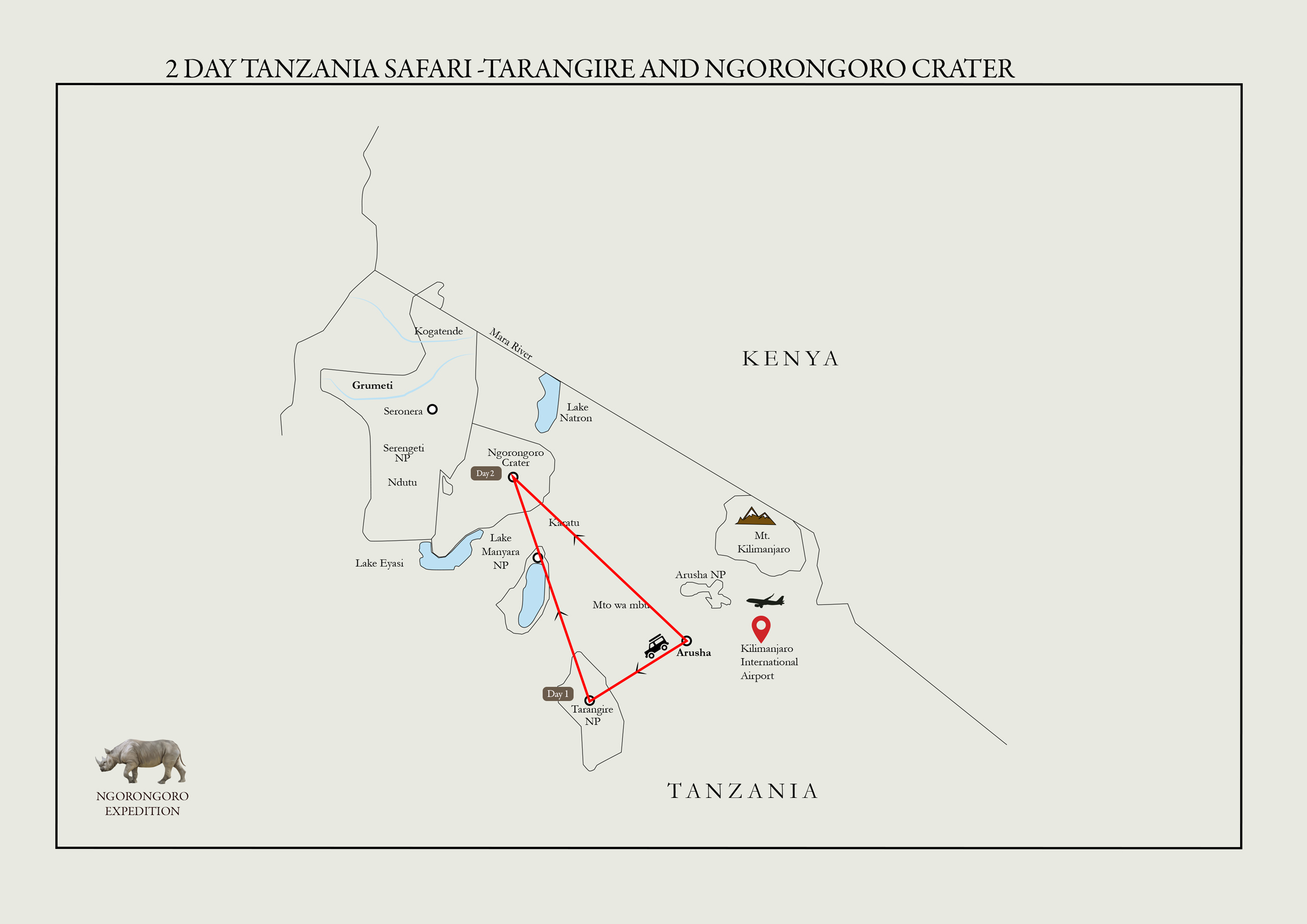 2 day safari in Tanzania